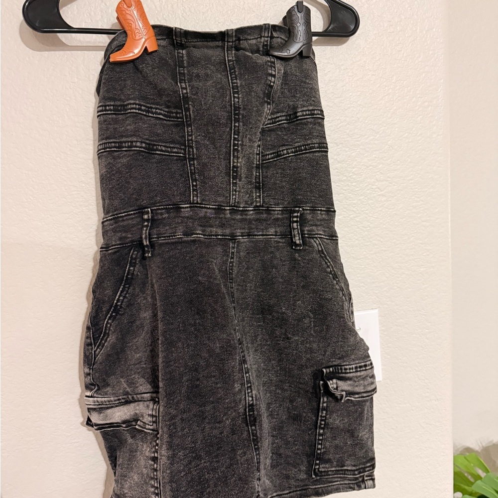 Black Denim Mini dress